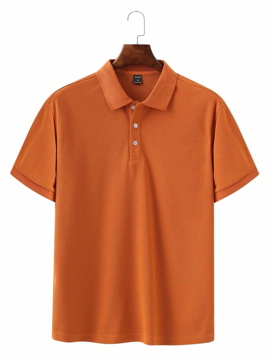 MANFINITY POMARAŃCZOWA KOSZULKA POLO S06__XXL