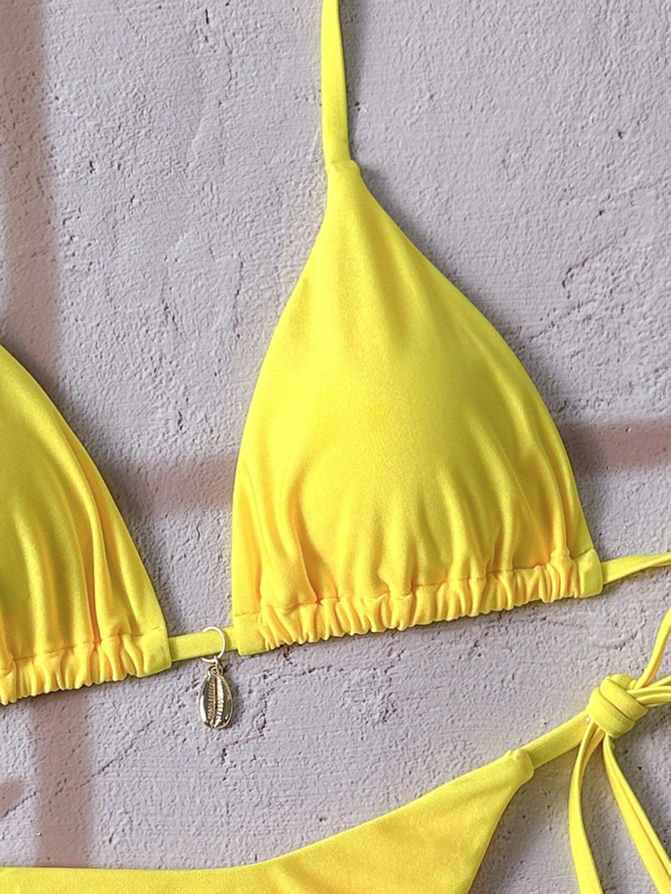 SHEIN DWUCZĘŚCIOWY STRÓJ KĄPIELOWY S09__L