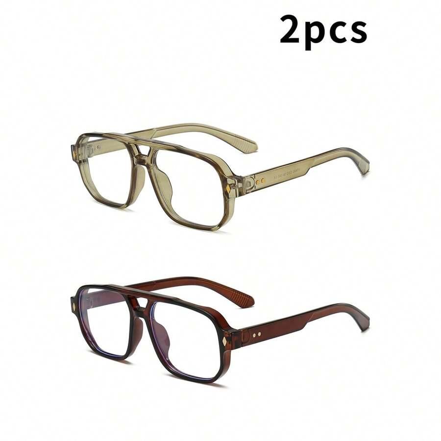 SHEIN OKULARY ZERÓWKI 2 PACK S07