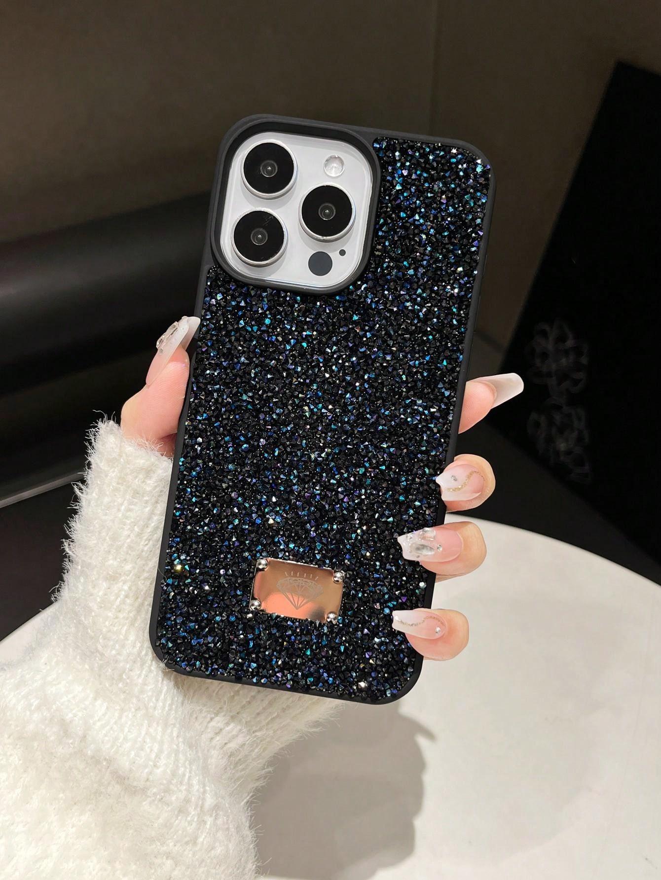 SHEIN CZARNE ETUI NA TELEFON IPHONE 16 PRO S07