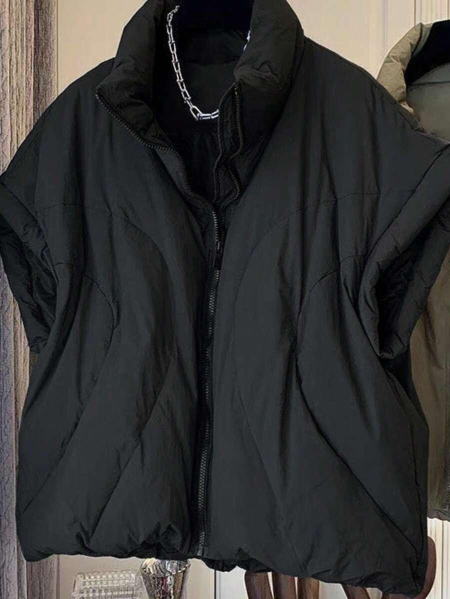 SHEIN CZARNA KAMIZELKA ZAMEK W01__XL