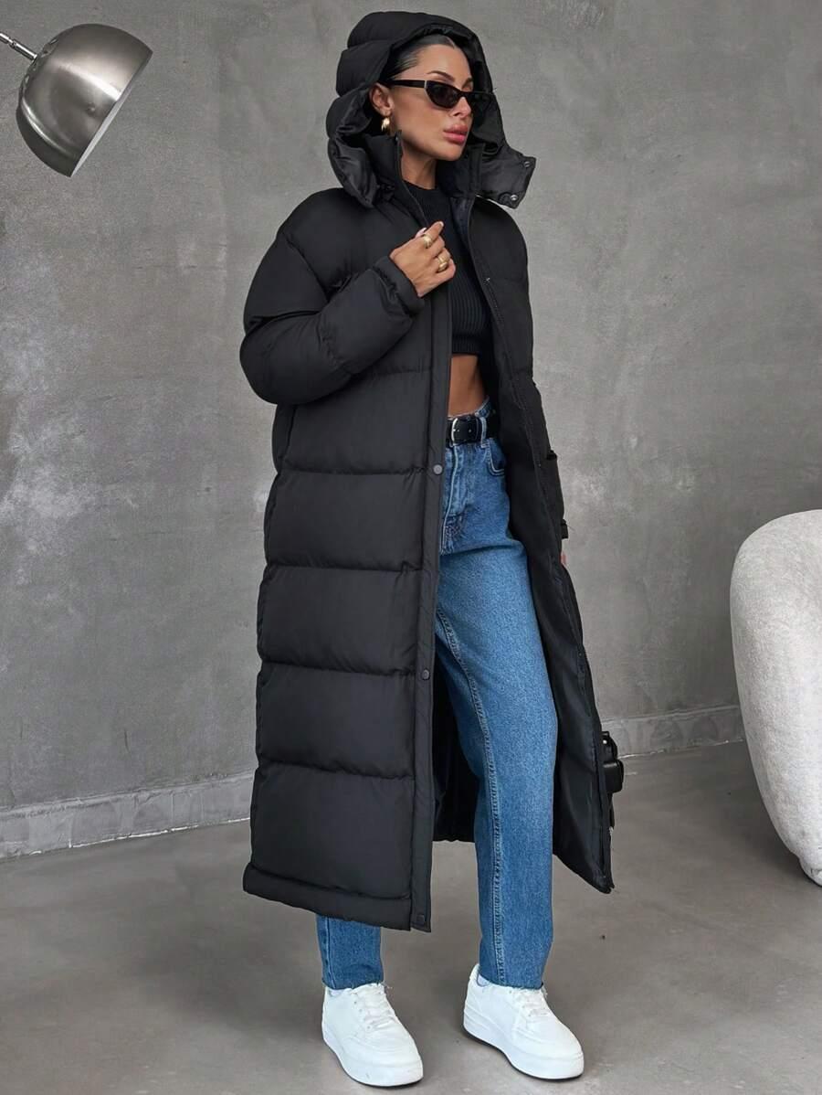 SHEIN CZARNA PIKOWANA KURTKA W01__M