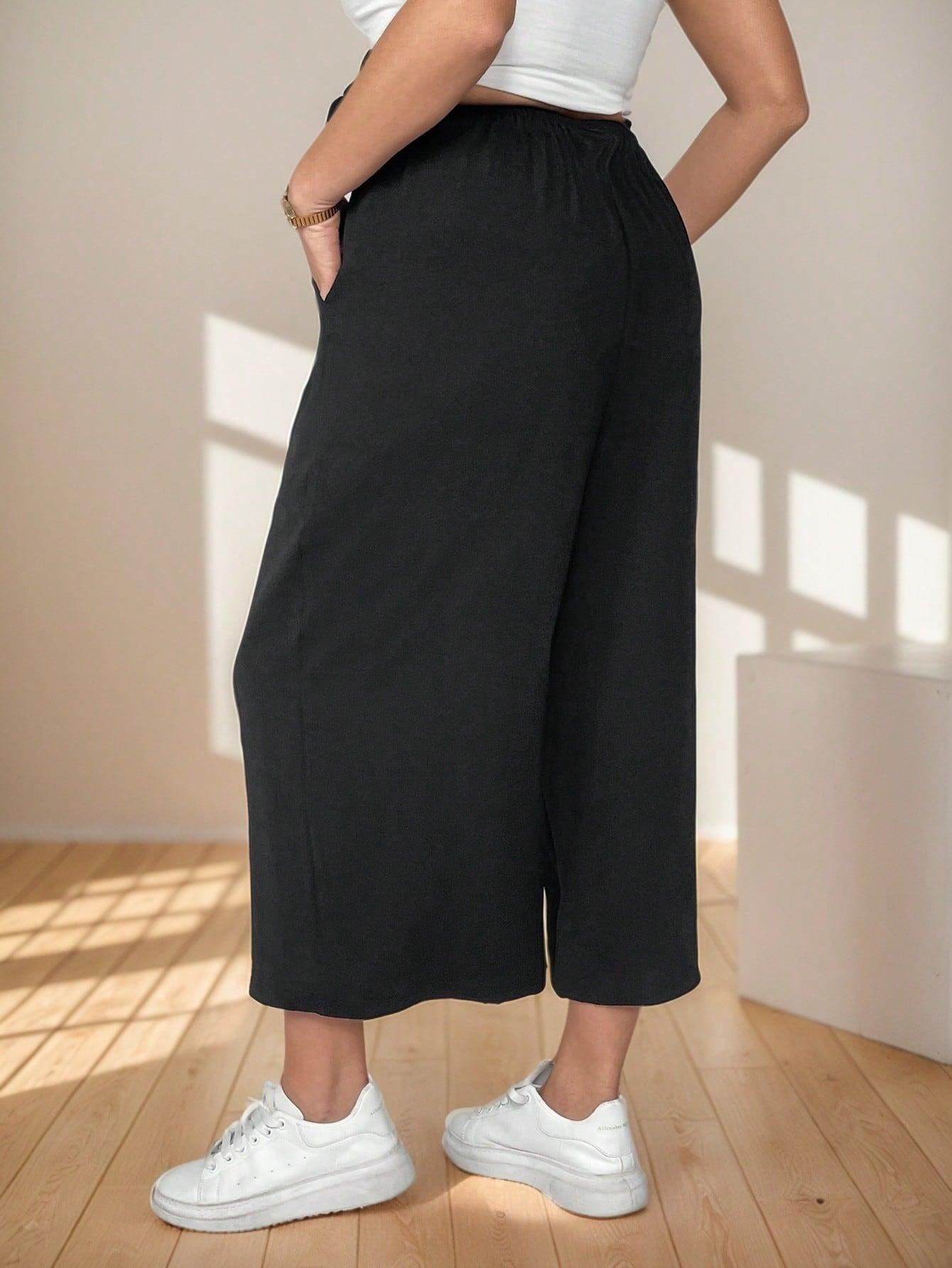 SHEIN CZARNE SPODNIE CASUAL