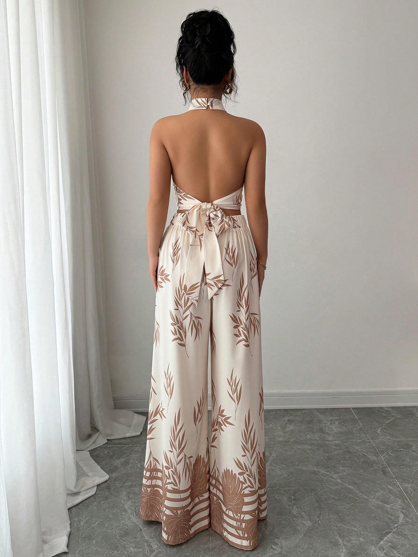 SHEIN KREMOWY TOP WIĄZANIE S06__M