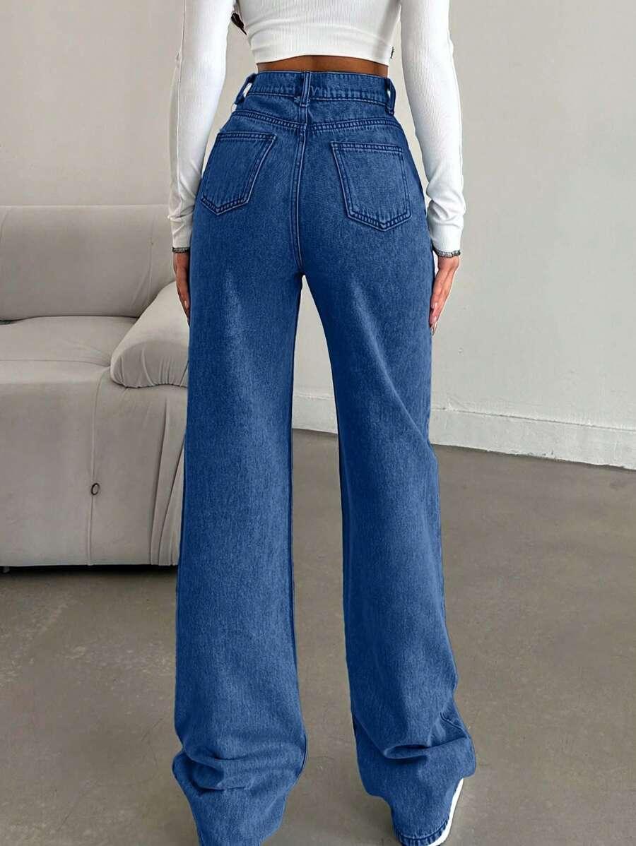 SHEIN NIEBIESKIE SPODNIE JEANS S06__L