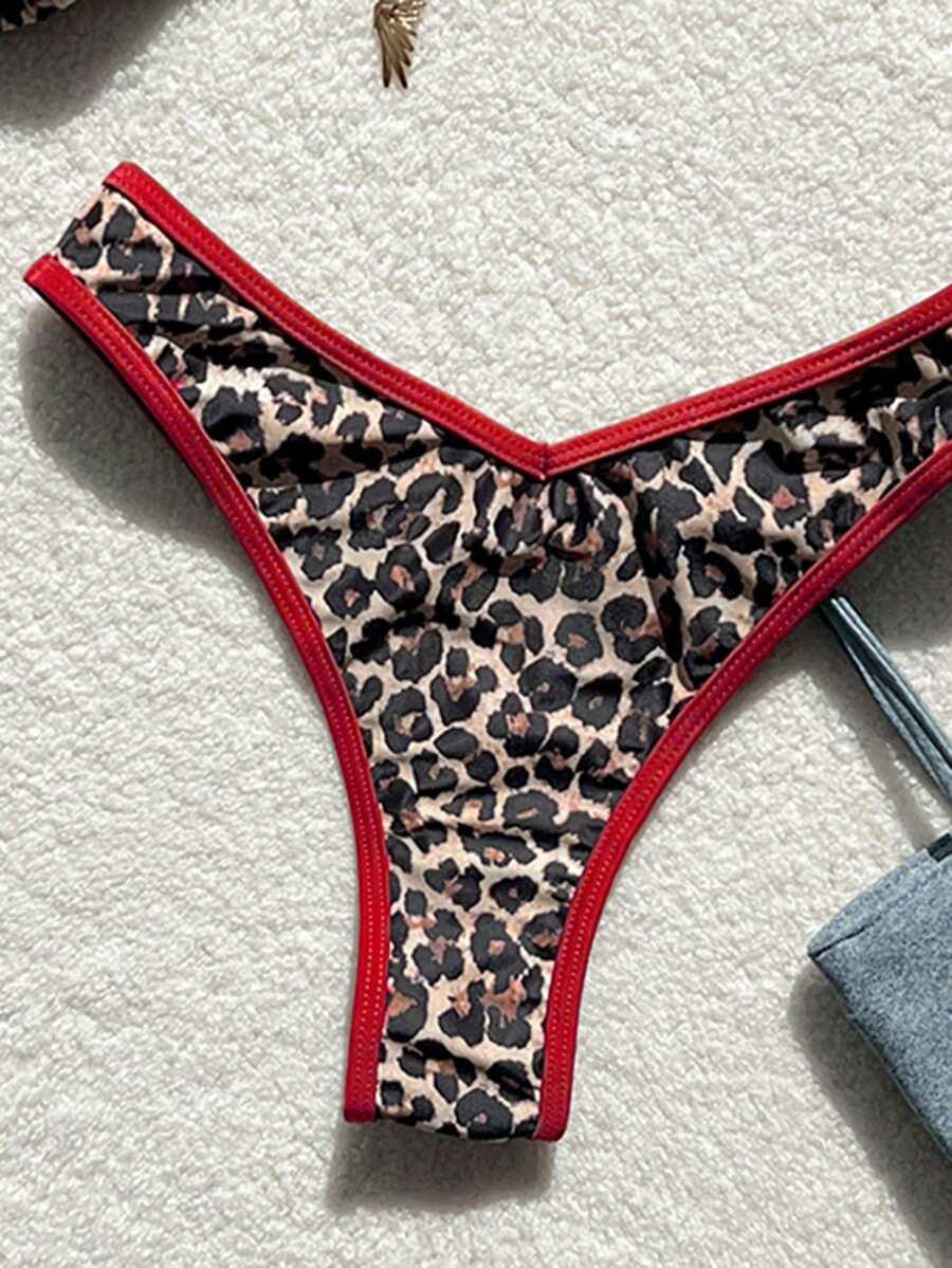 SWIM VCAY KOMPLET BIKINI ANIMAL PRINT STRINGI S09__S