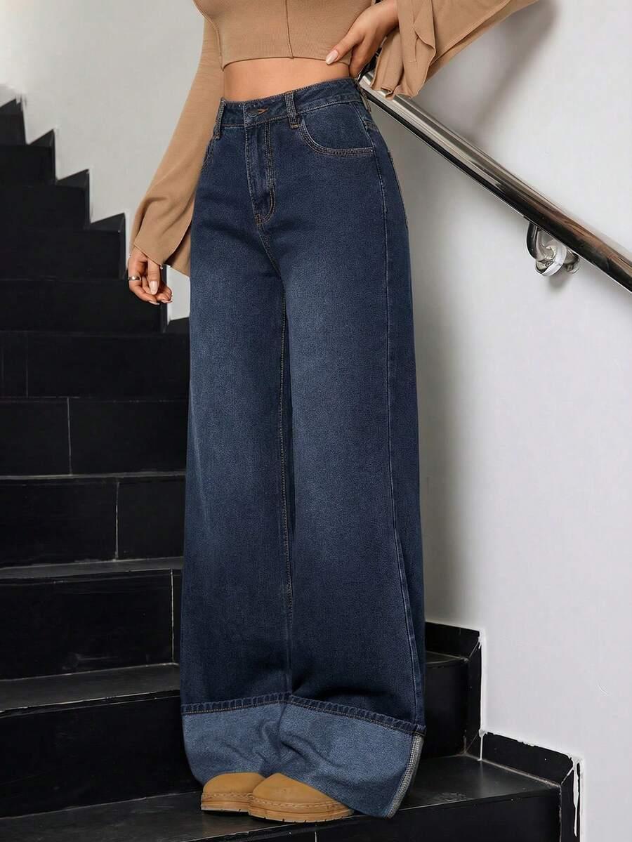 SHEIN SPODNIE JEANS WYSOKI STAN S06__M