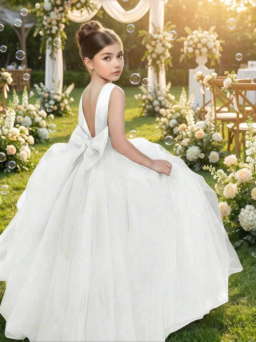 SHEIN BIAŁA SUKIENKA TIUL PK01__140-146