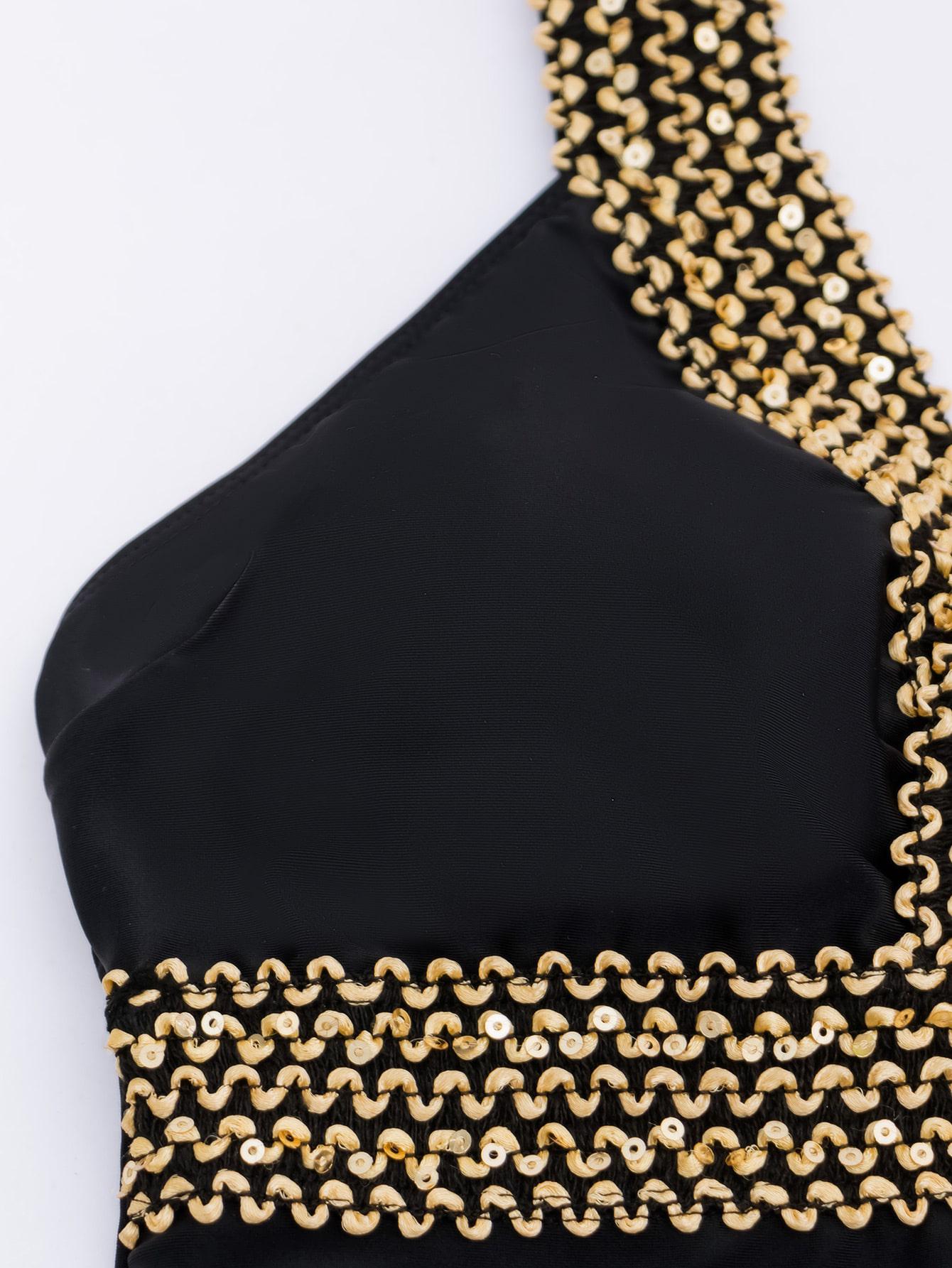 SHEIN JEDNOCZĘŚCIOWY STRÓJ KĄPIELOWY S09__L