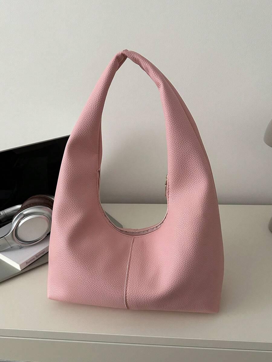 SHEIN RÓŻOWA TOREBKA IMITACJA SKÓRY S07__28X10X16
