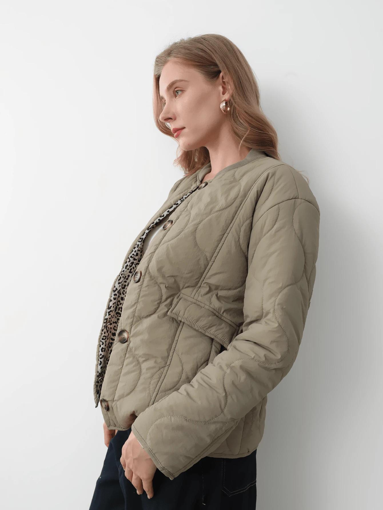 SHEIN KURTKA DŁUGI RĘKAW GUZIKI S06__L