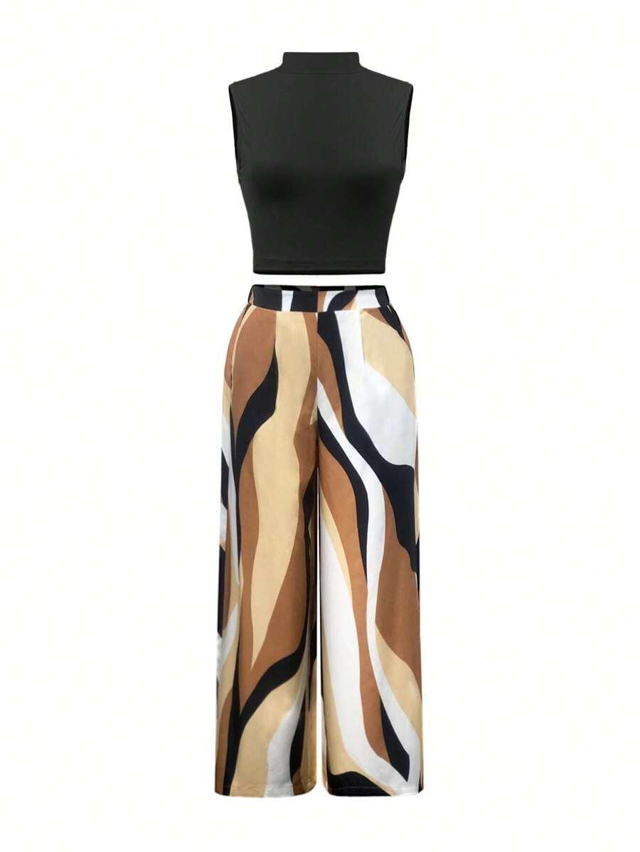 SHEIN TOP SPODNIE KOMPLET S06__S