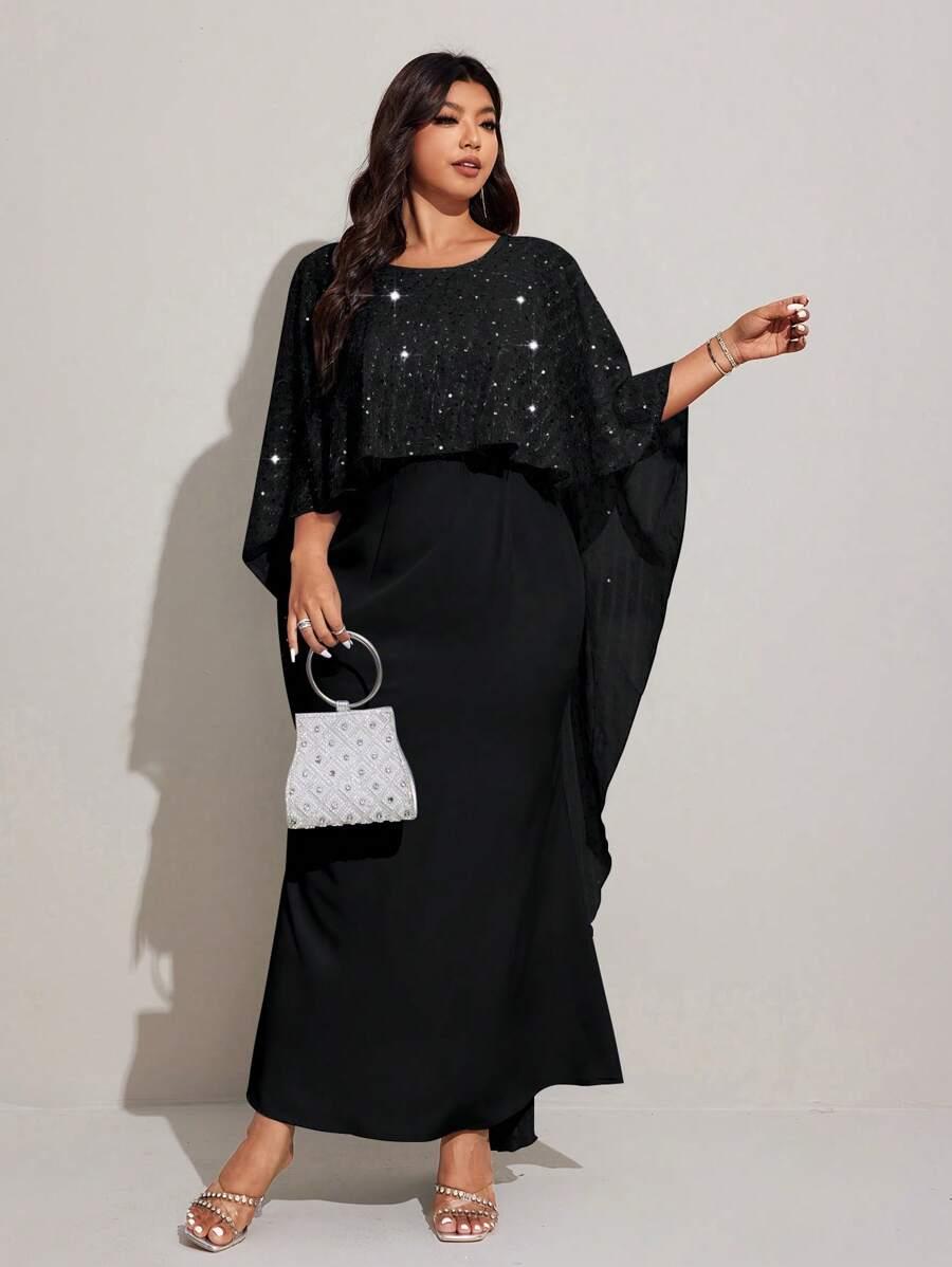 SHEIN CZARNA MAXI SUKIENKA S06__52