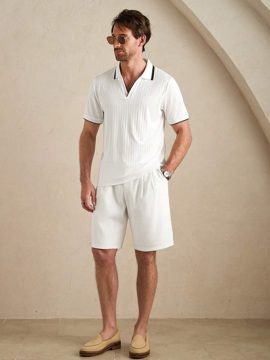 MANFINITY KOSZULKA POLO SPODENKI KOMPLET S06__XXL