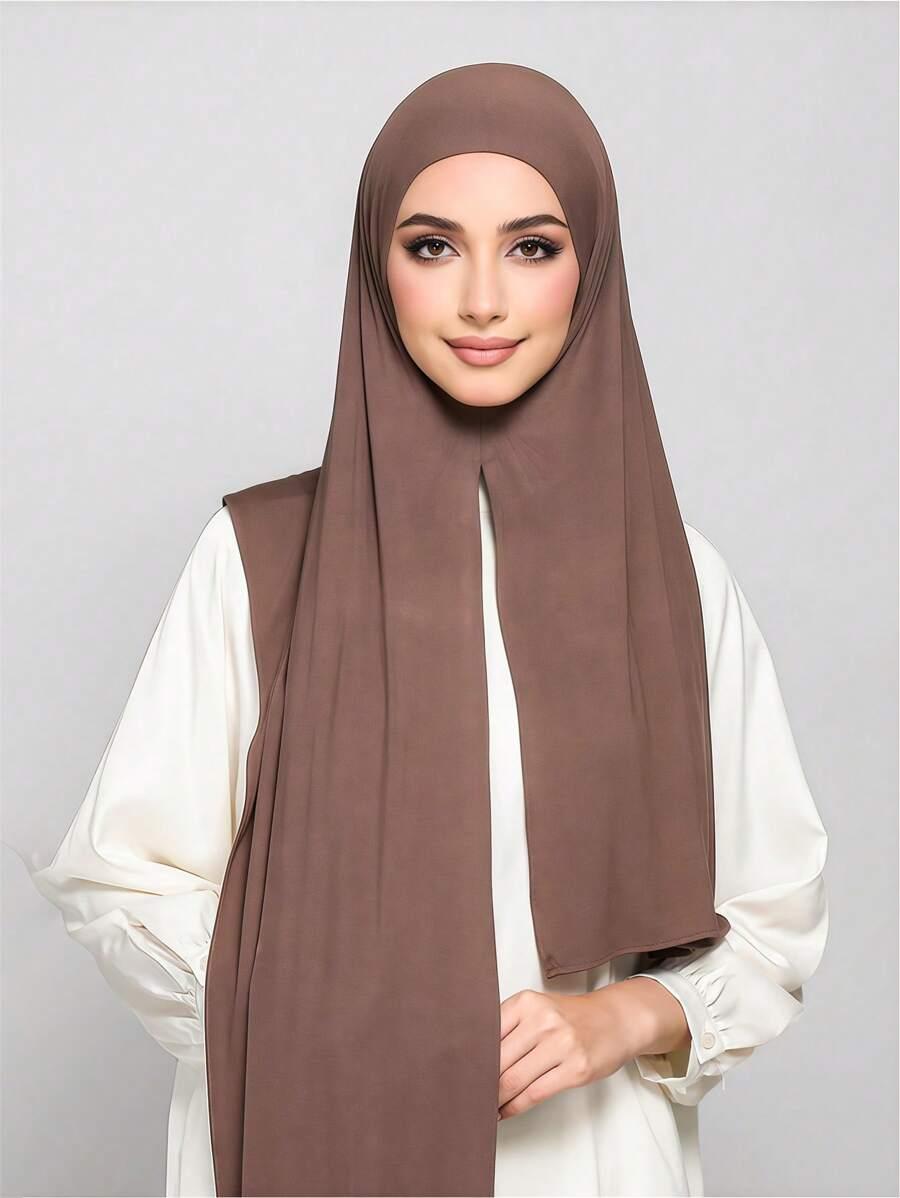 SHEIN BRĄZOWA CHUSTA HIDŻAB S07