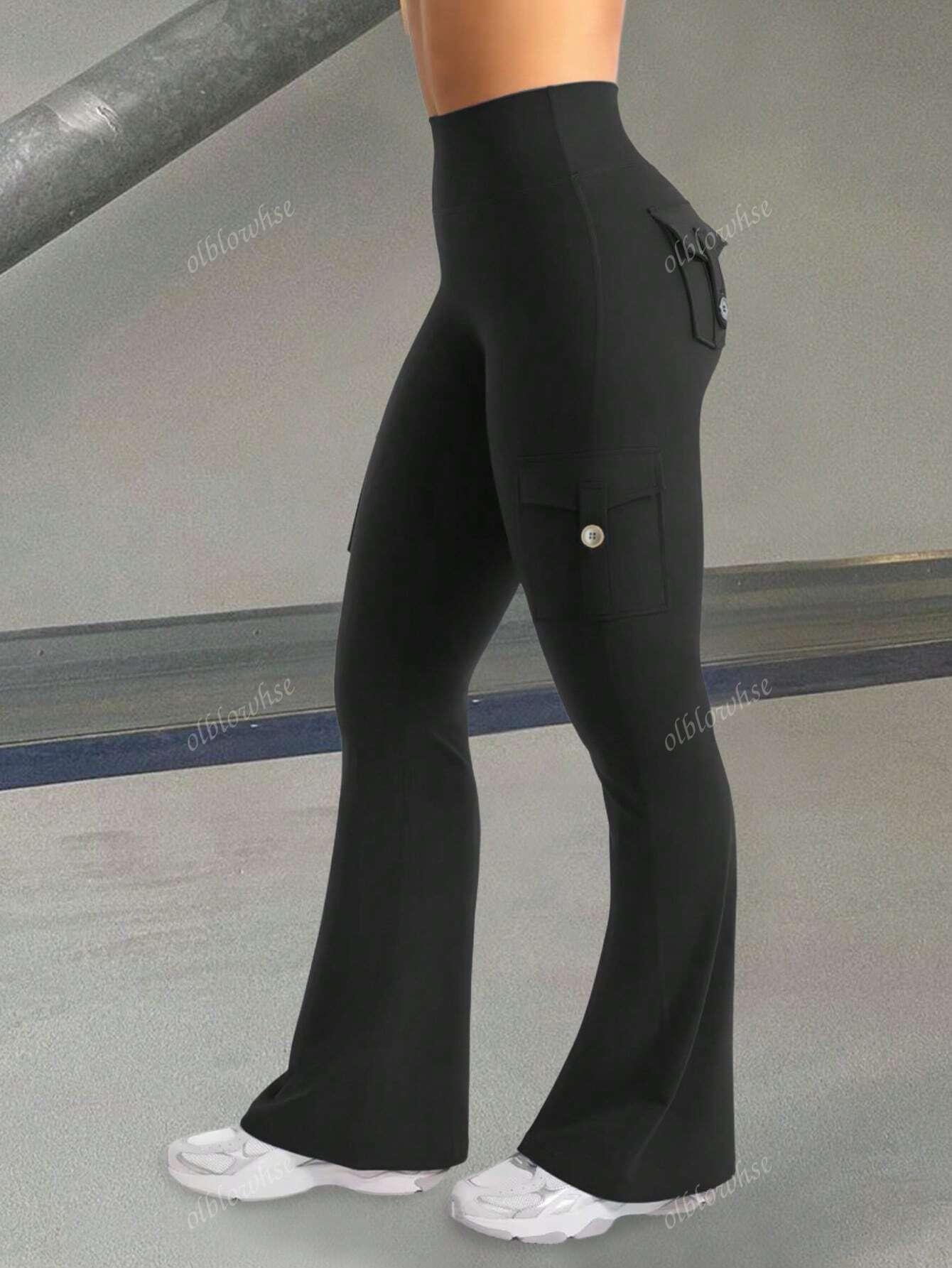 SHEIN CZARNE LEGGINSY ZDOBIENIE S06__M