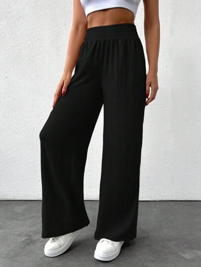 SHEIN CZARNE SPODNIE CASUAL S06__M