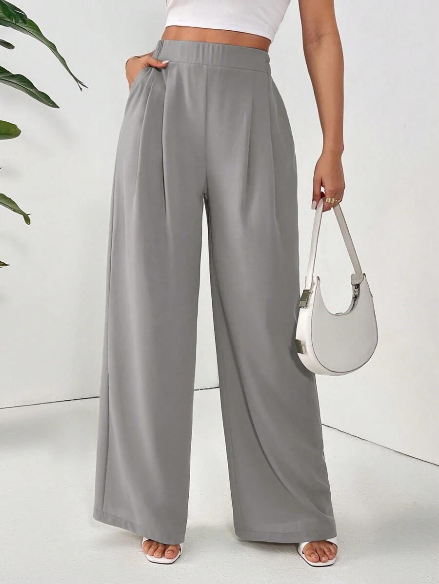 SHEIN SZARE SPODNIE CASUAL PK01__M