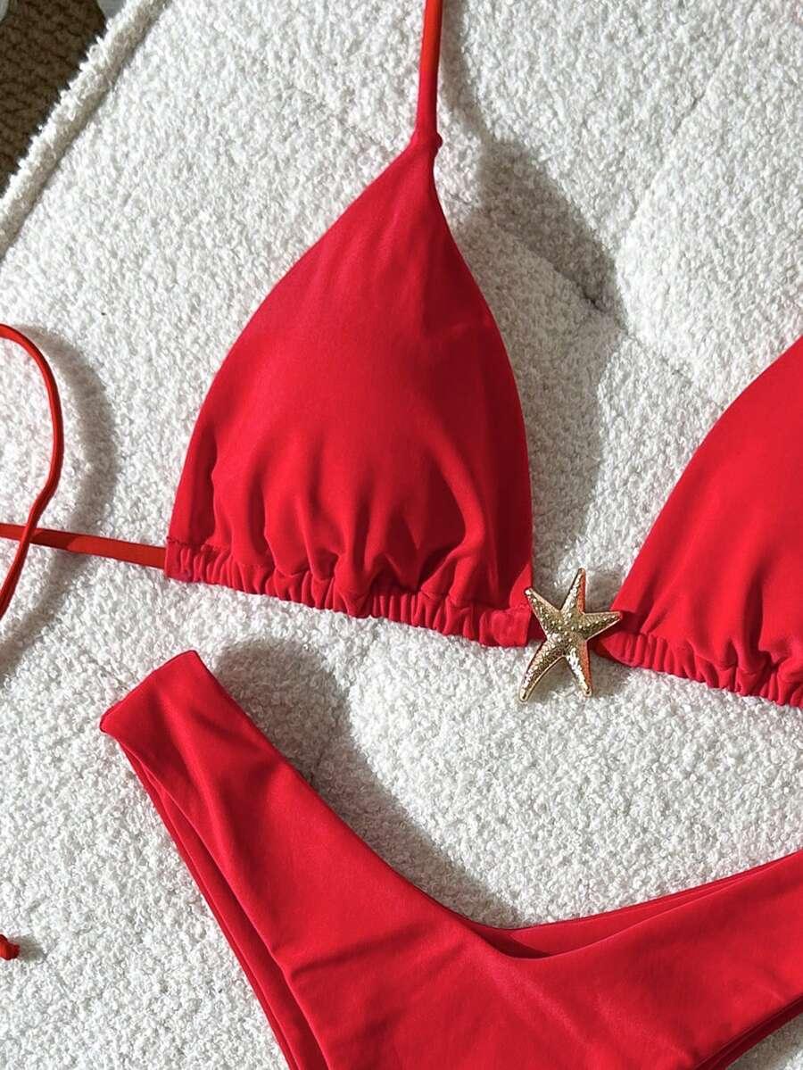 SHEIN DWUCZĘŚCIOWY STRÓJ KĄPIELOWY S09__M