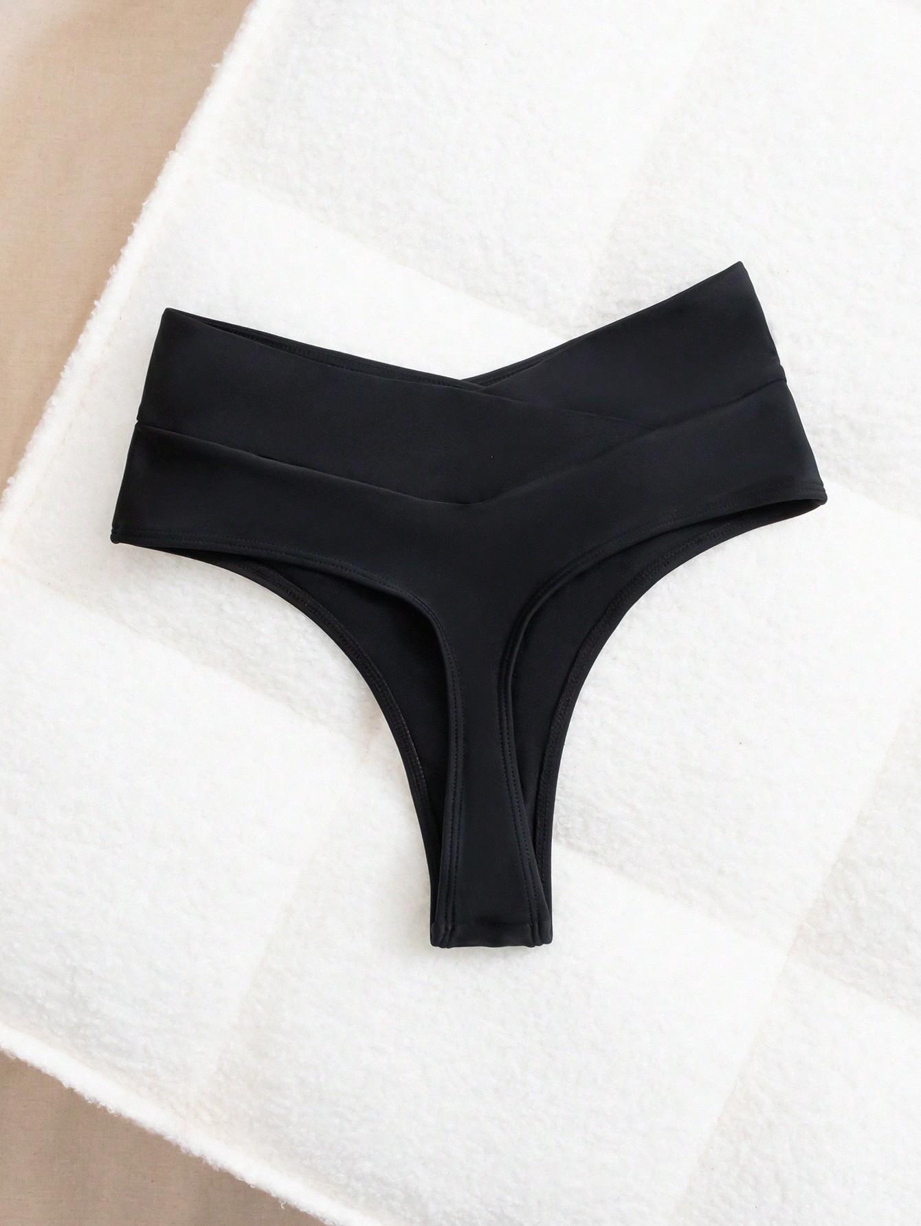 SHEIN CZARNY DÓŁ OD BIKINI S09__S
