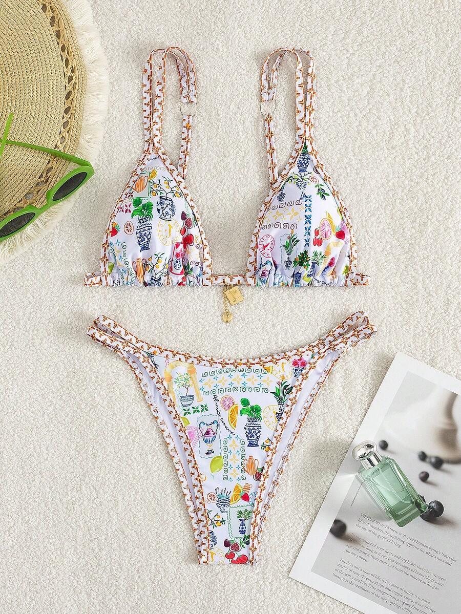 SHEIN DWUCZĘŚCIOWY STRÓJ KĄPIELOWY S09__M