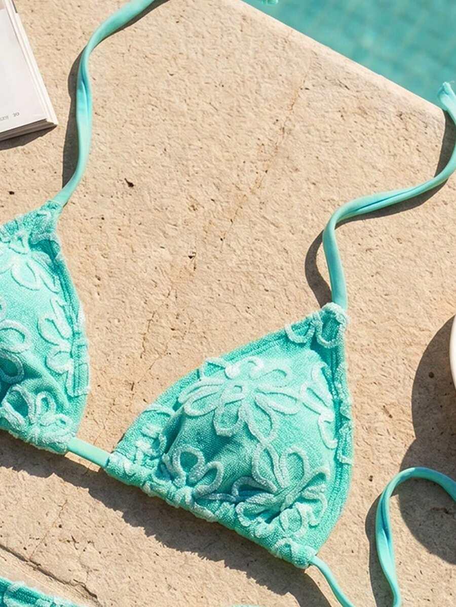 SWIM MOD DWUCZĘŚCIOWY STRÓJ KĄPIELOWY WZÓR KWIATY S09__S
