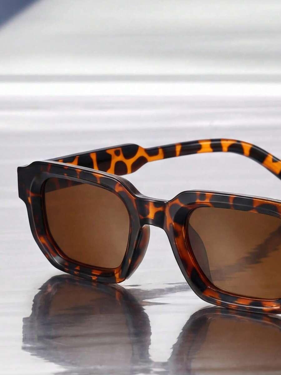 SHEIN OKULARY PRZECIWSŁONECZNE ANIMAL PRINT S07