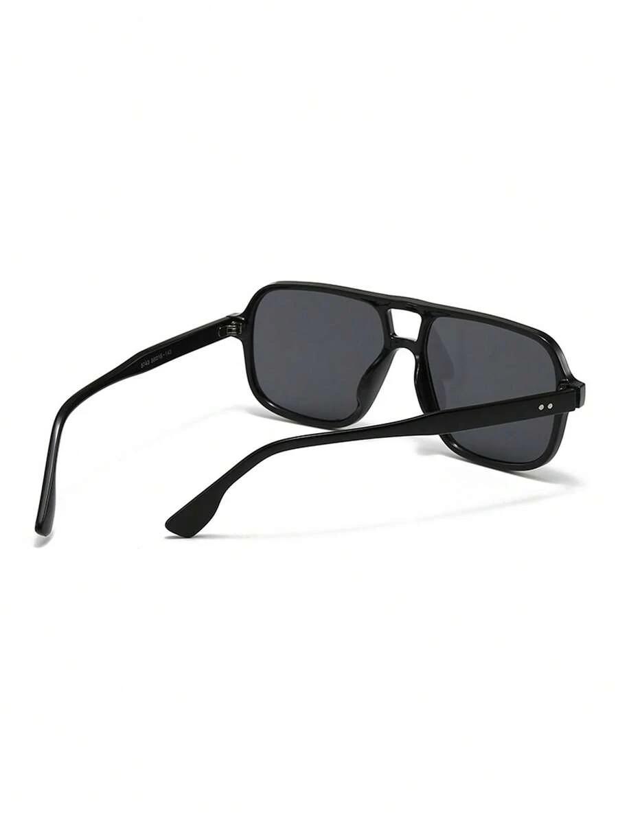 SHEIN CZARNE OKULARY PRZECIWSŁONECZNE PILOTKI S07