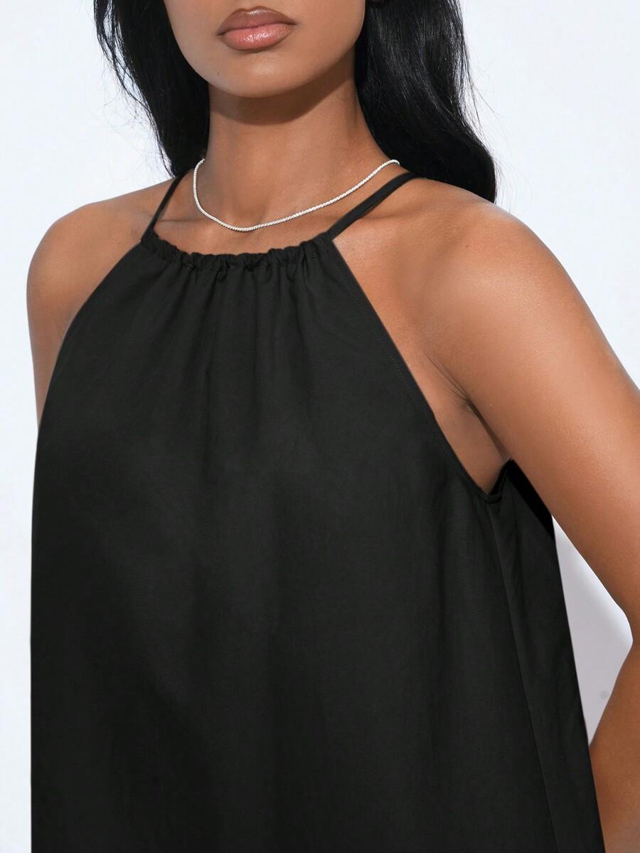 SHEIN CZARNA MAXI SUKIENKA S06__XL