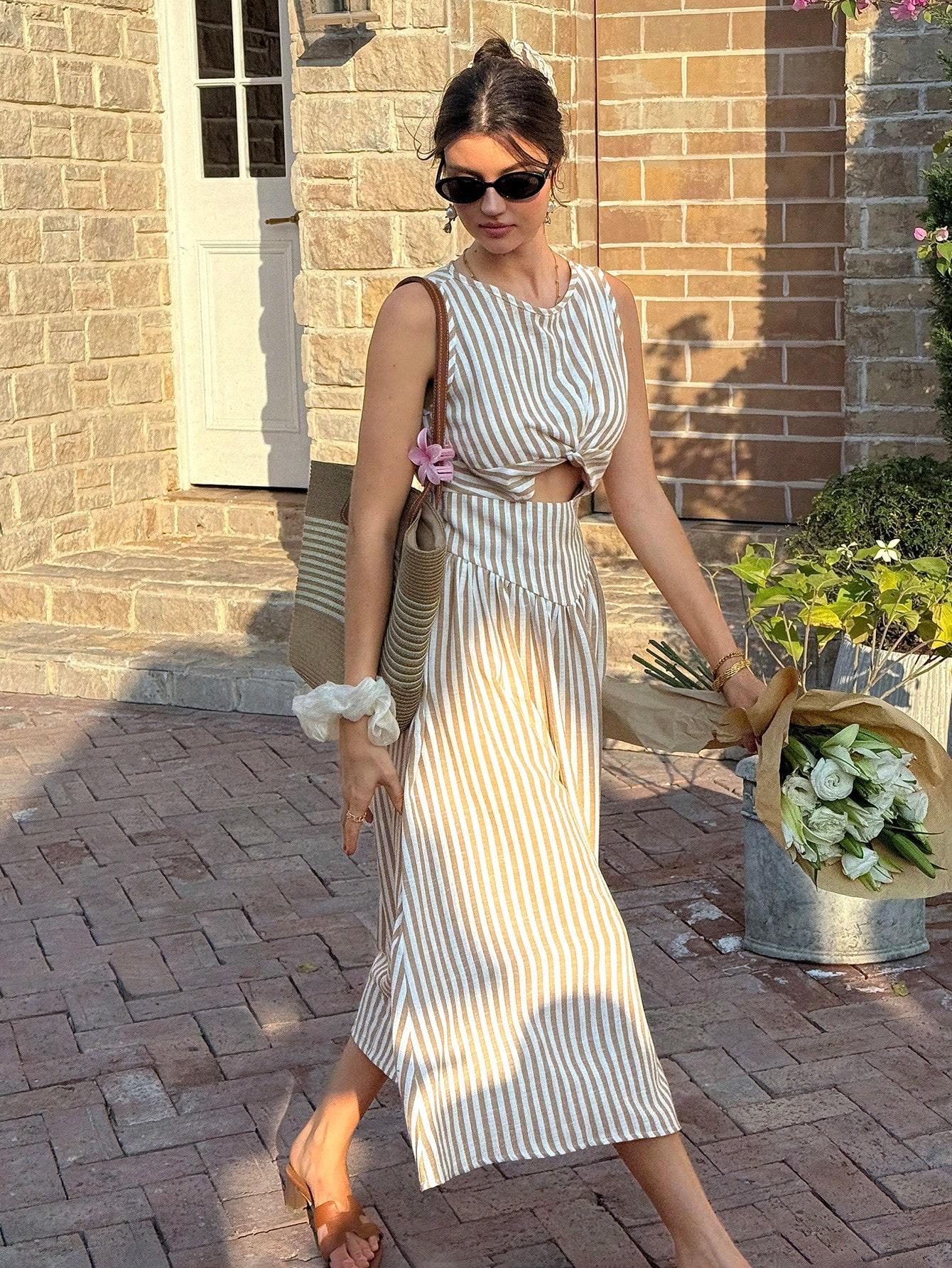 SHEIN SUKIENKA W PASKI WYCIĘCIE S09__S