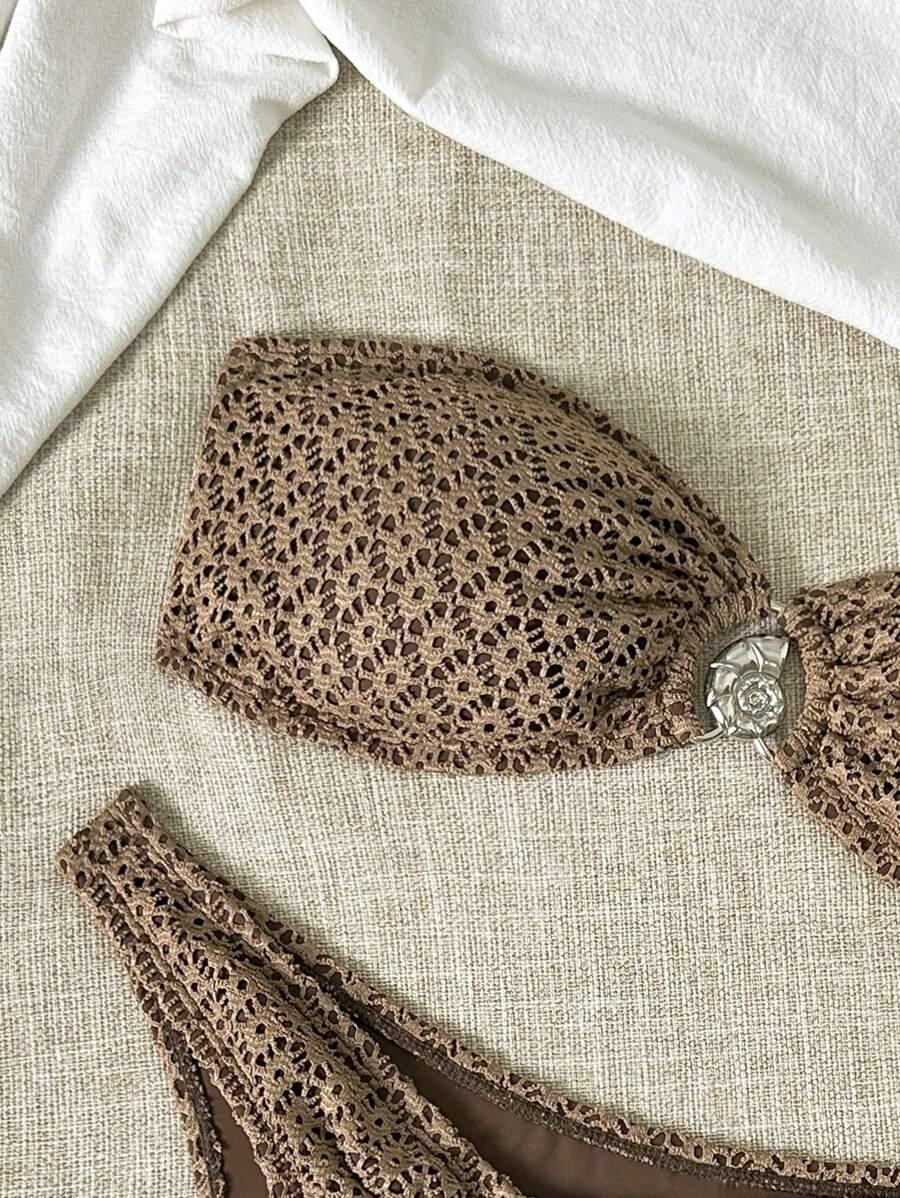 SHEIN DWUCZĘŚCIOWY STRÓJ KĄPIELOWY S09__XL