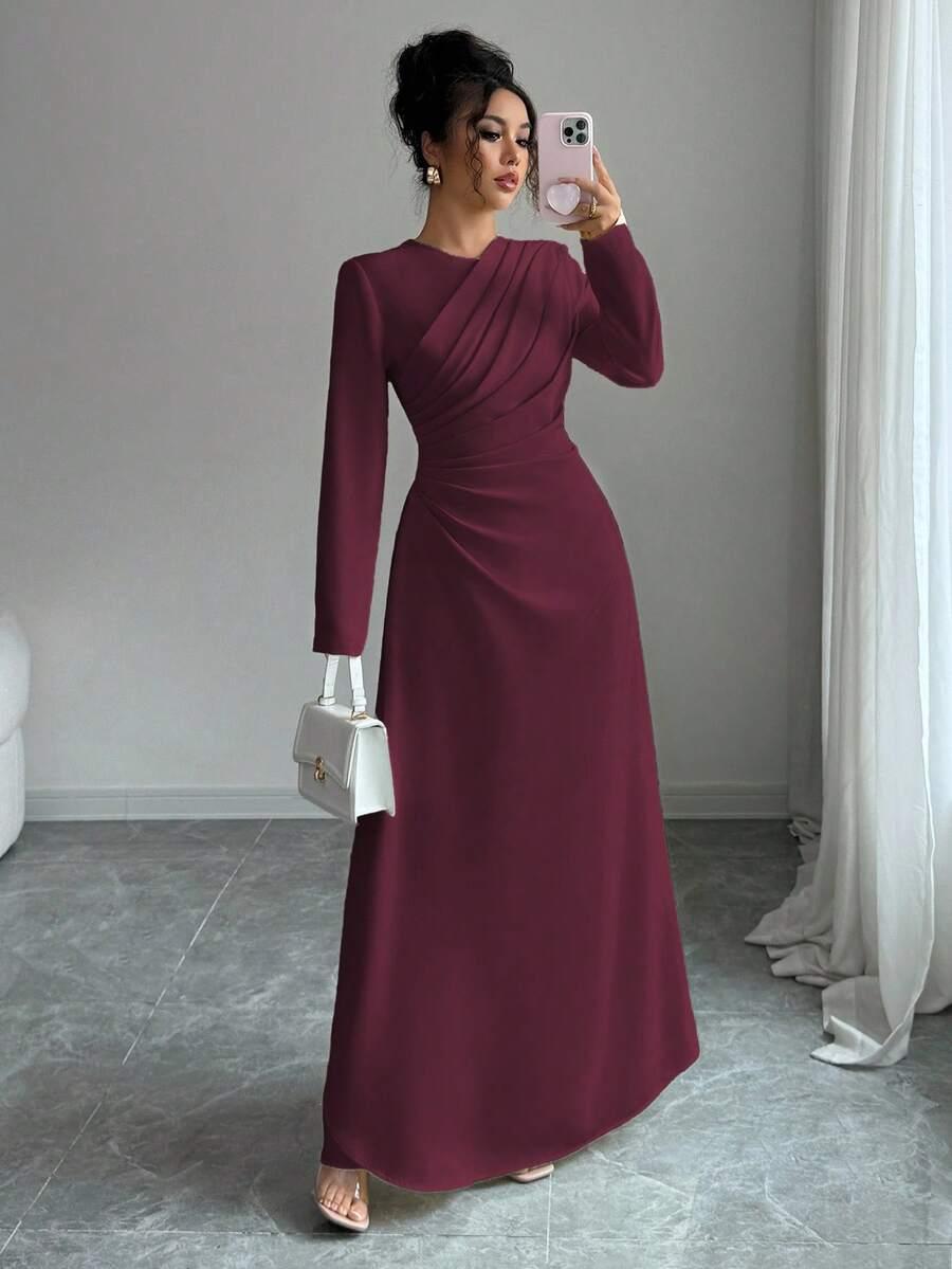 ELENZGA BORDOWA MAXI SUKIENKA S06__L