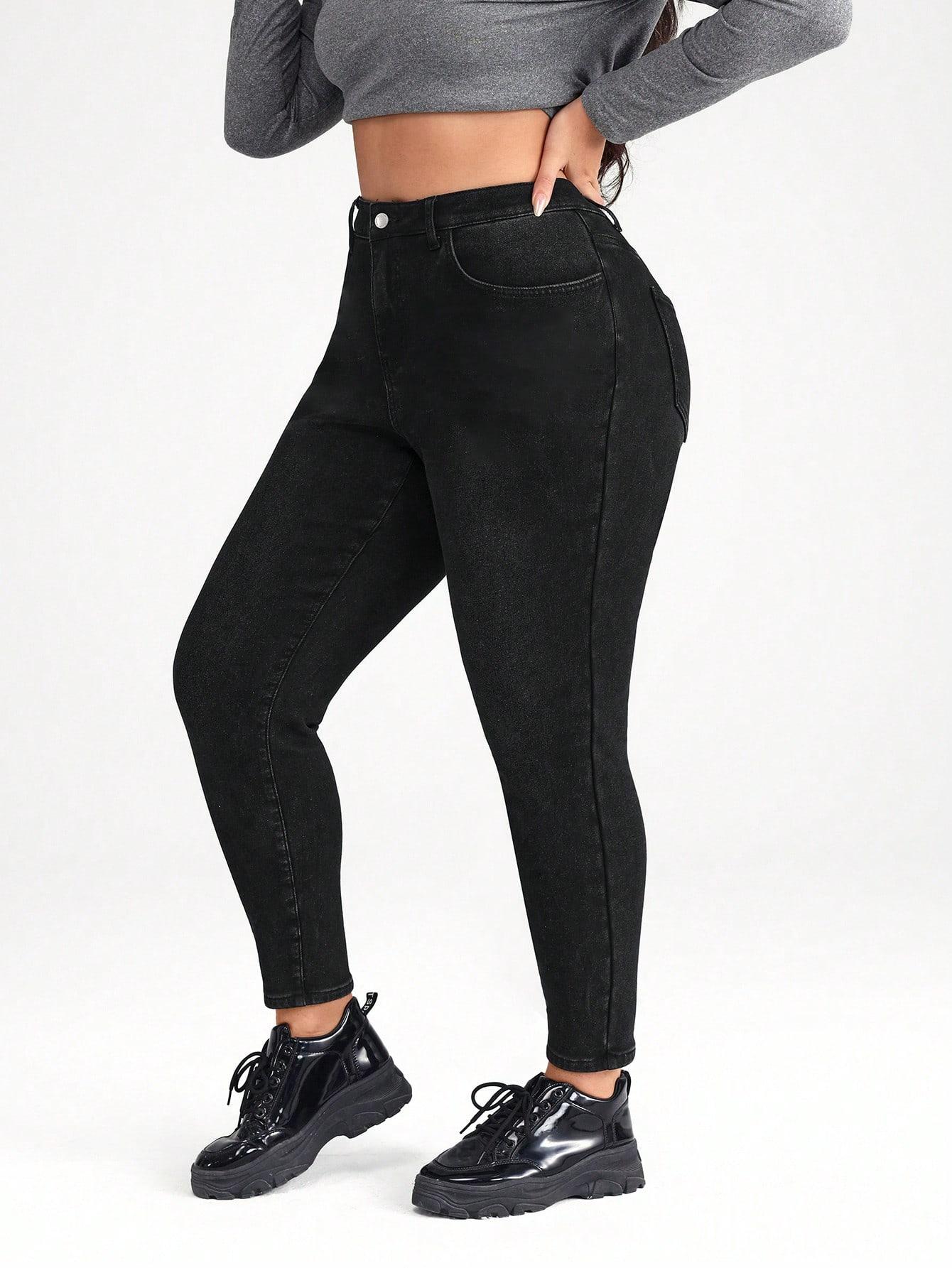 SHEIN CZARNE SPODNIE JEANS S06__46