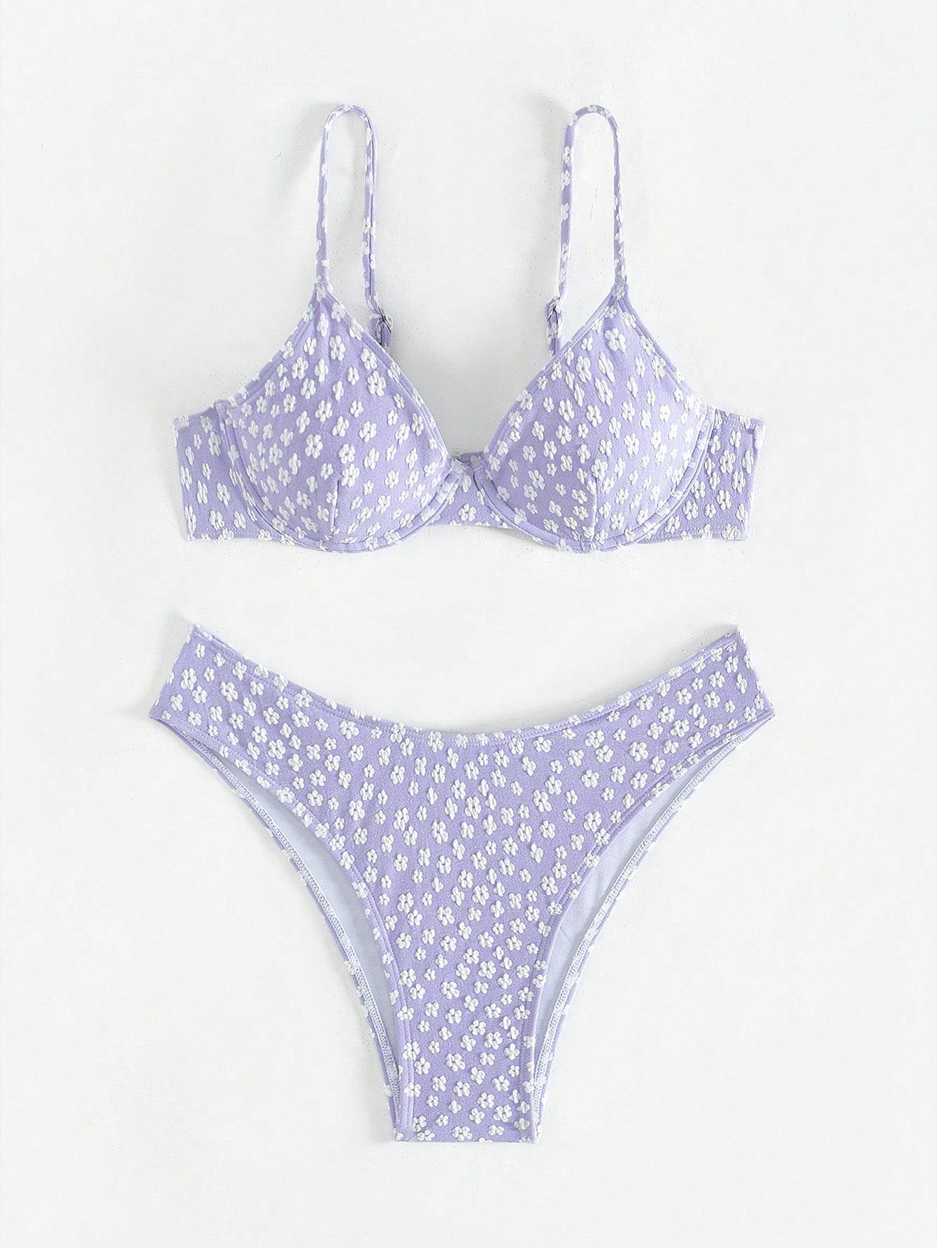 SHEIN DWUCZĘŚCIOWY STRÓJ KĄPIELOWY S09__L