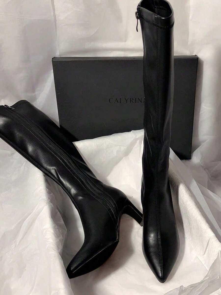 SHEIN CZARNE KOZAKI ZAMEK W01__39