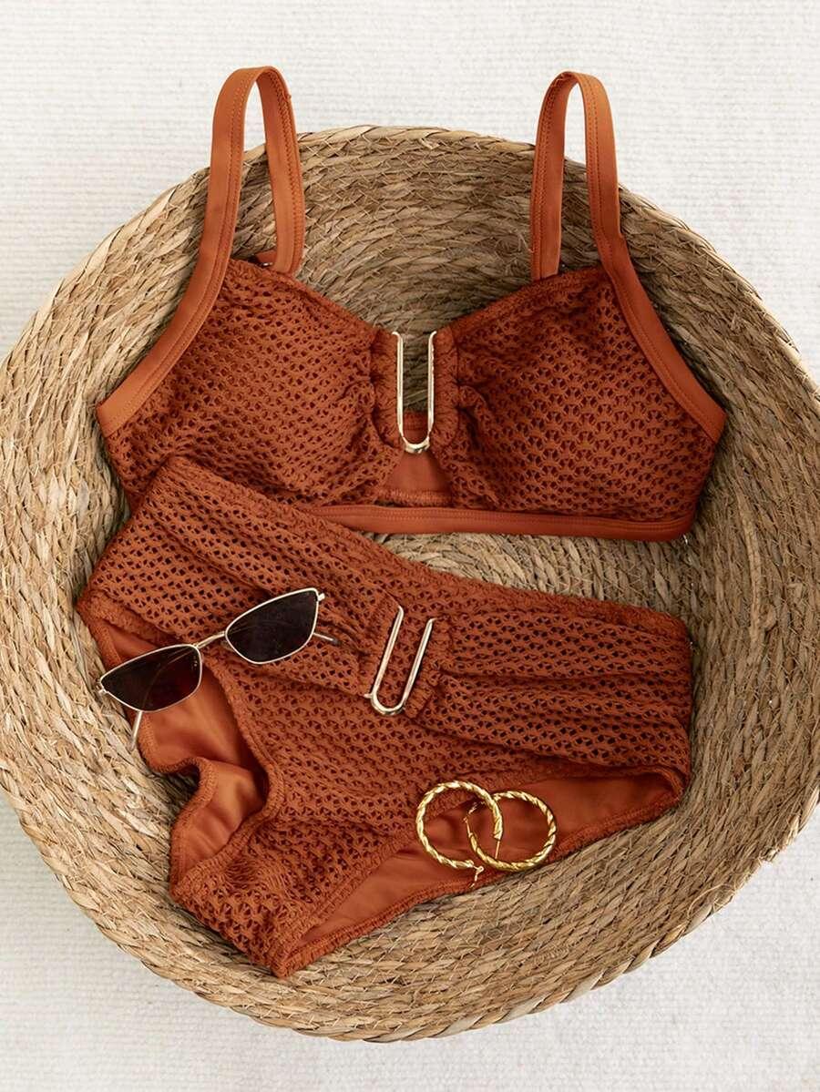 SHEIN DWUCZĘŚCIOWY STRÓJ KĄPIELOWY S09__XL