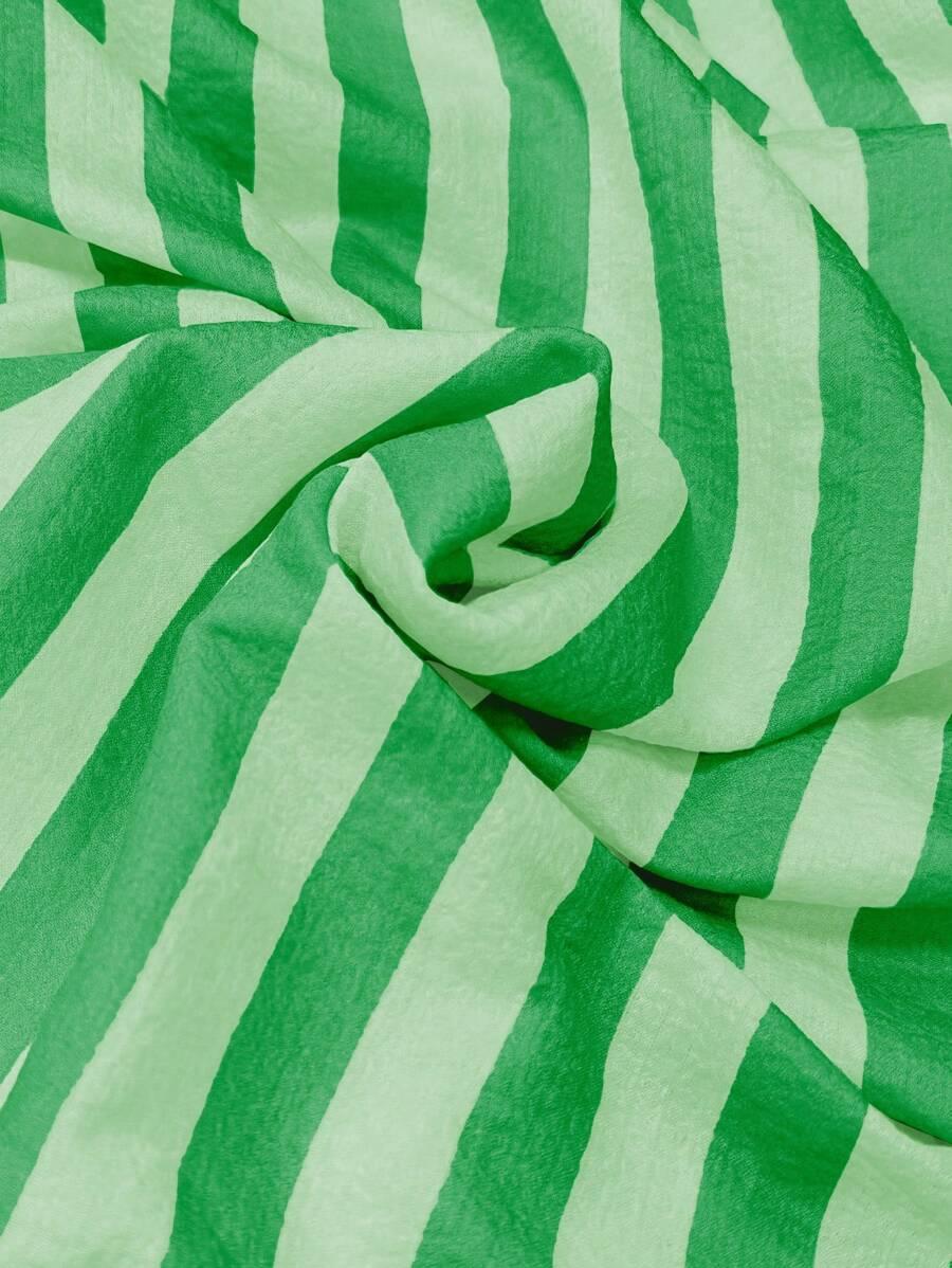SHEIN ZIELONA KOSZULA W PASKI S06__M