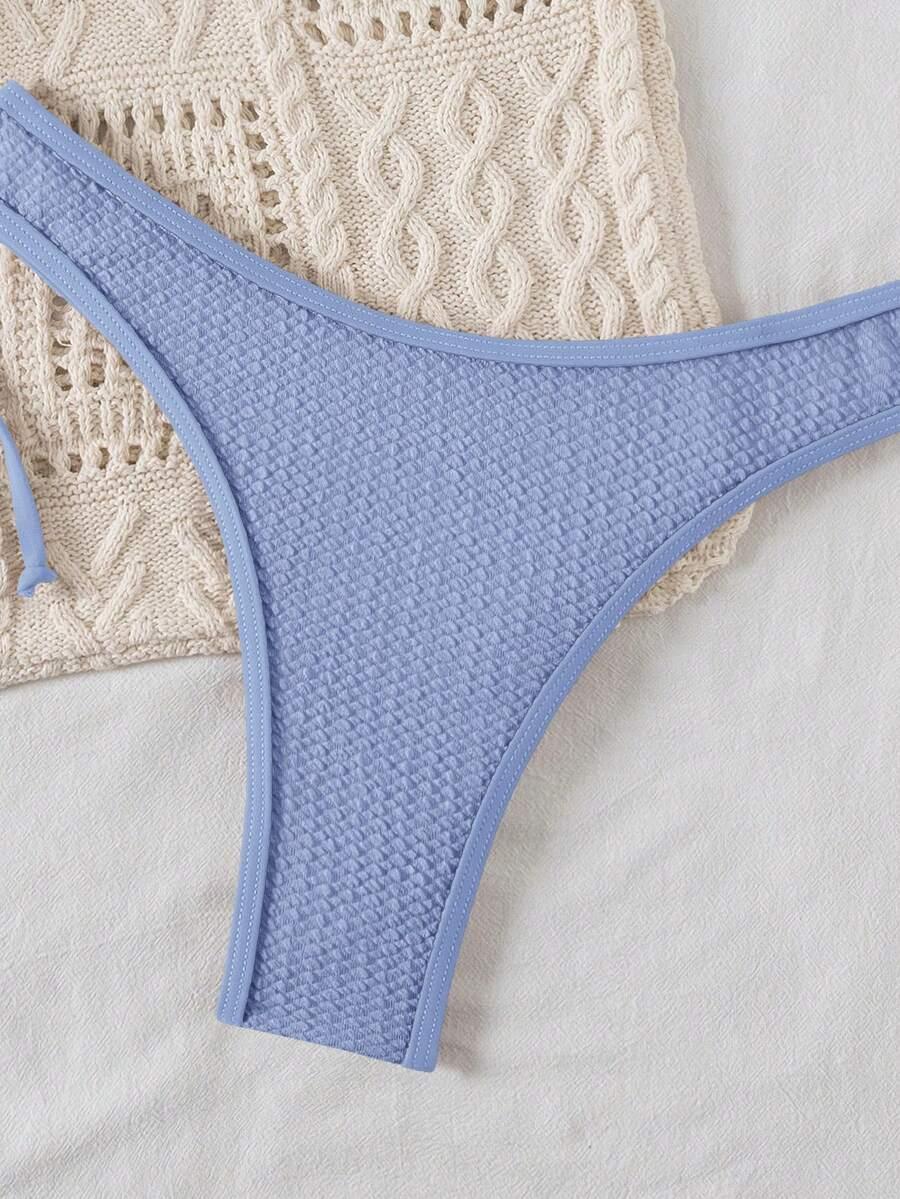 SHEIN NIEBIESKI DWUCZĘŚCIOWY STRÓJ KĄPIELOWY S09__L