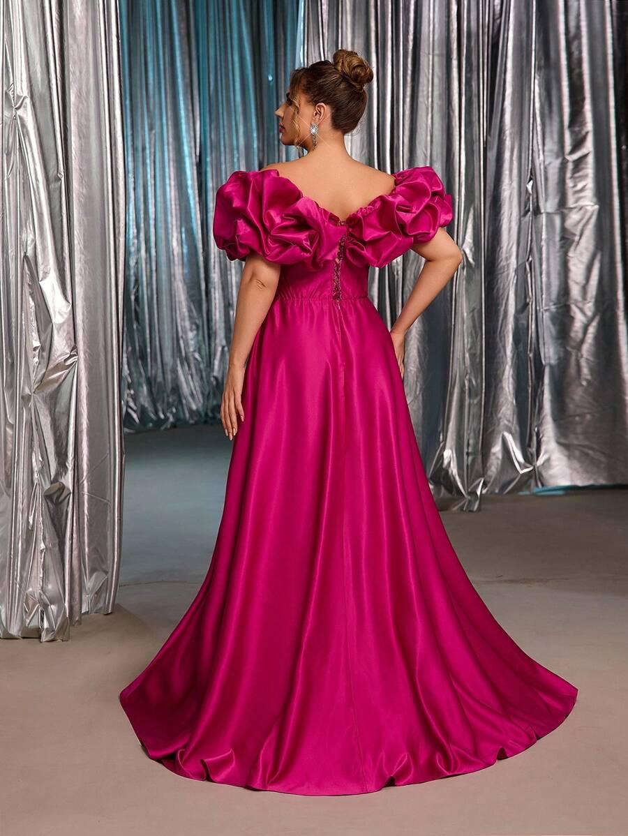 GLAMRAE RÓŻOWA MAXI SUKIENKA S06__52