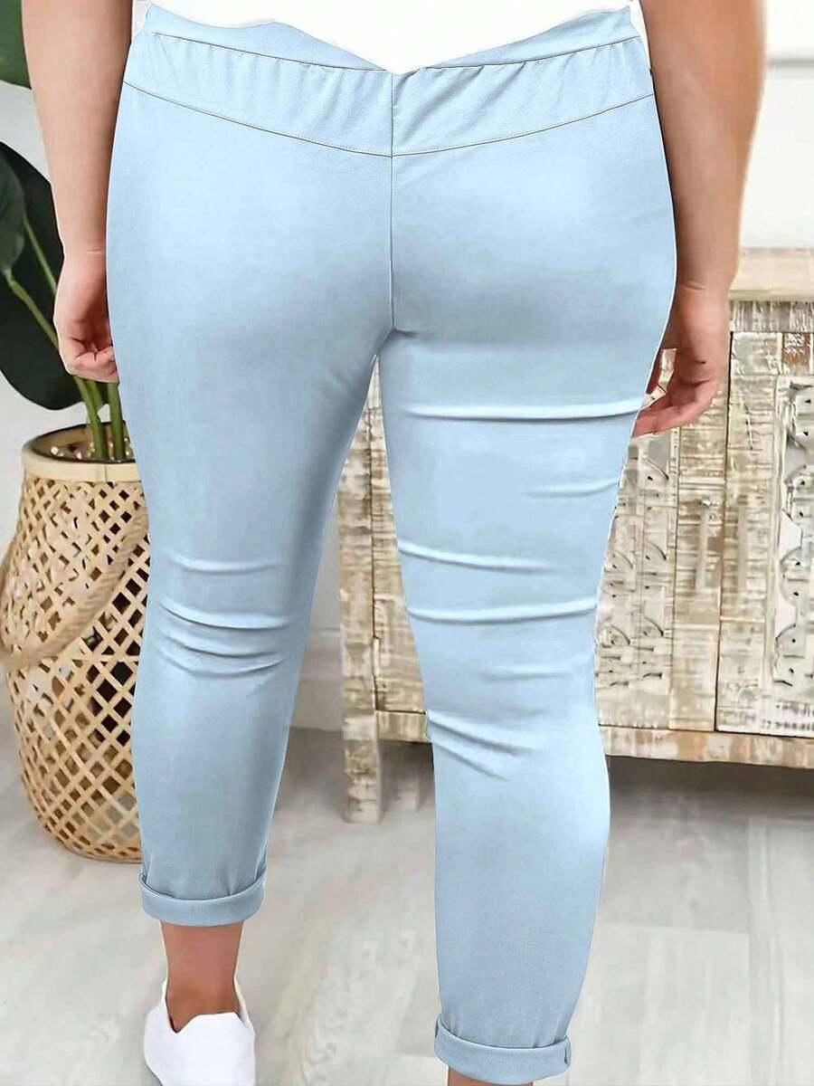 SHEIN NIEBIESKIE SPODNIE CASUAL S06__46