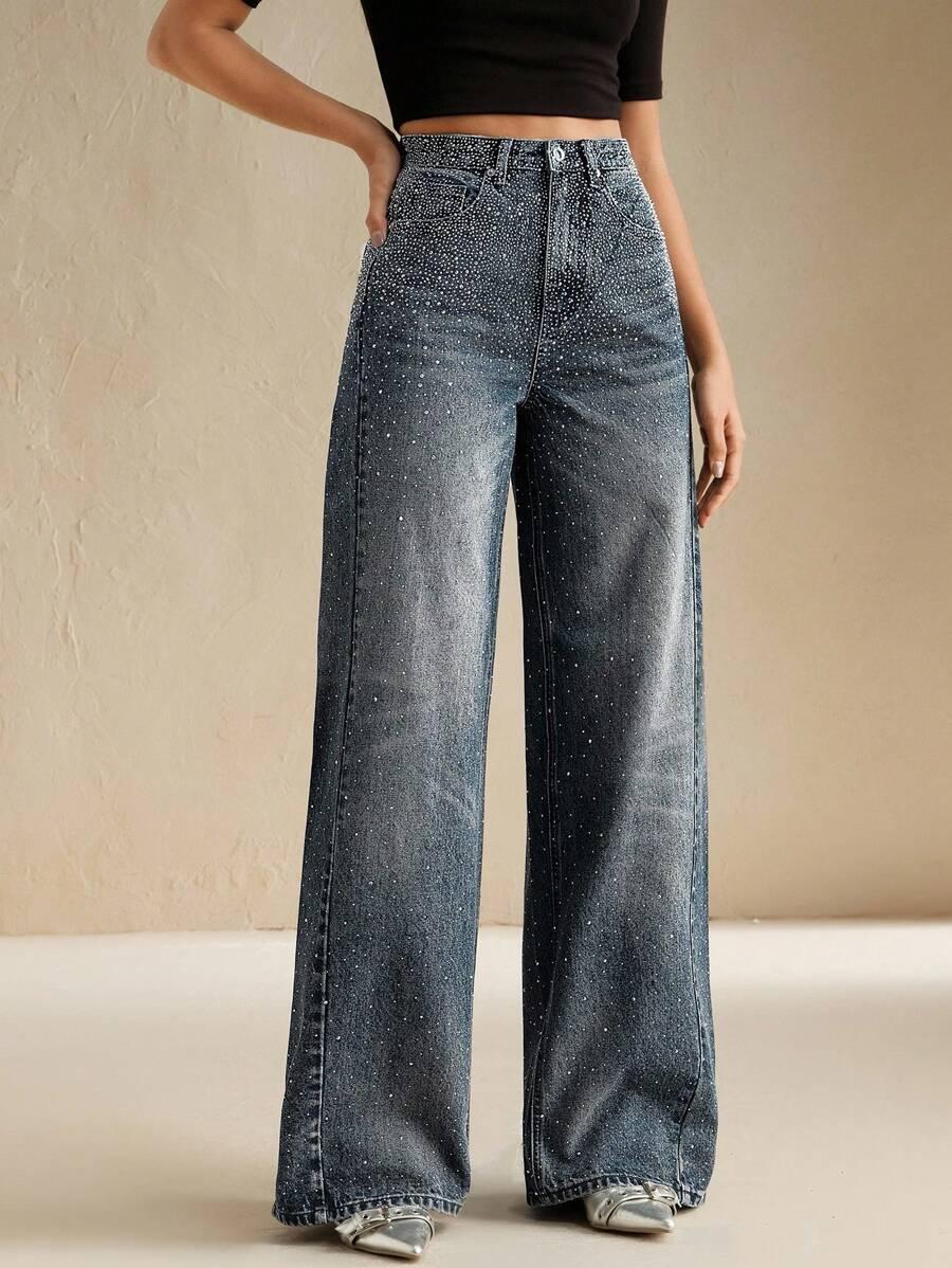ANEWSTA SPODNIE JEANS KIESZENIE S06__S