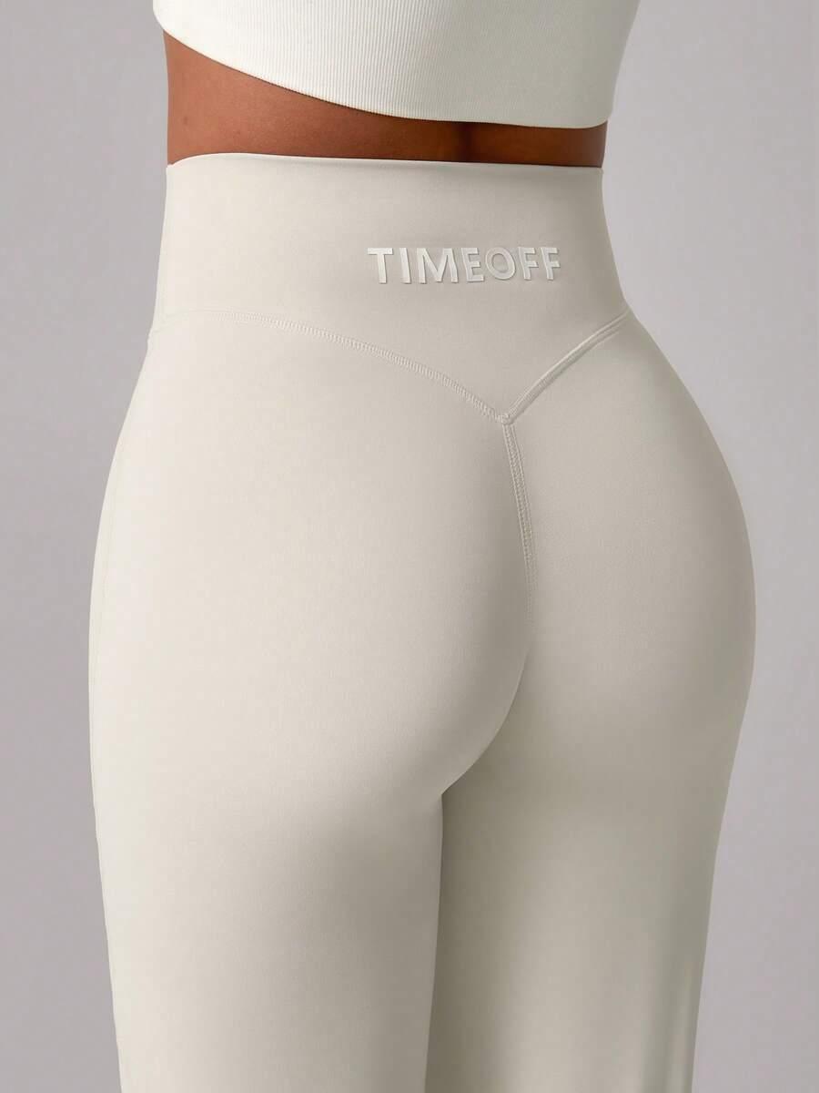 SHEIN BEŻOWE LEGGINSY PROSTA NOGAWKA S06__S