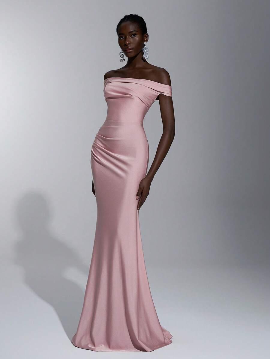 SHEIN RÓŻOWA MAXI SUKIENKA S06__S