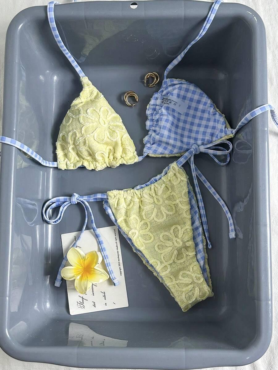 SHEIN DWUCZĘŚCIOWY STRÓJ KĄPIELOWY S09__M