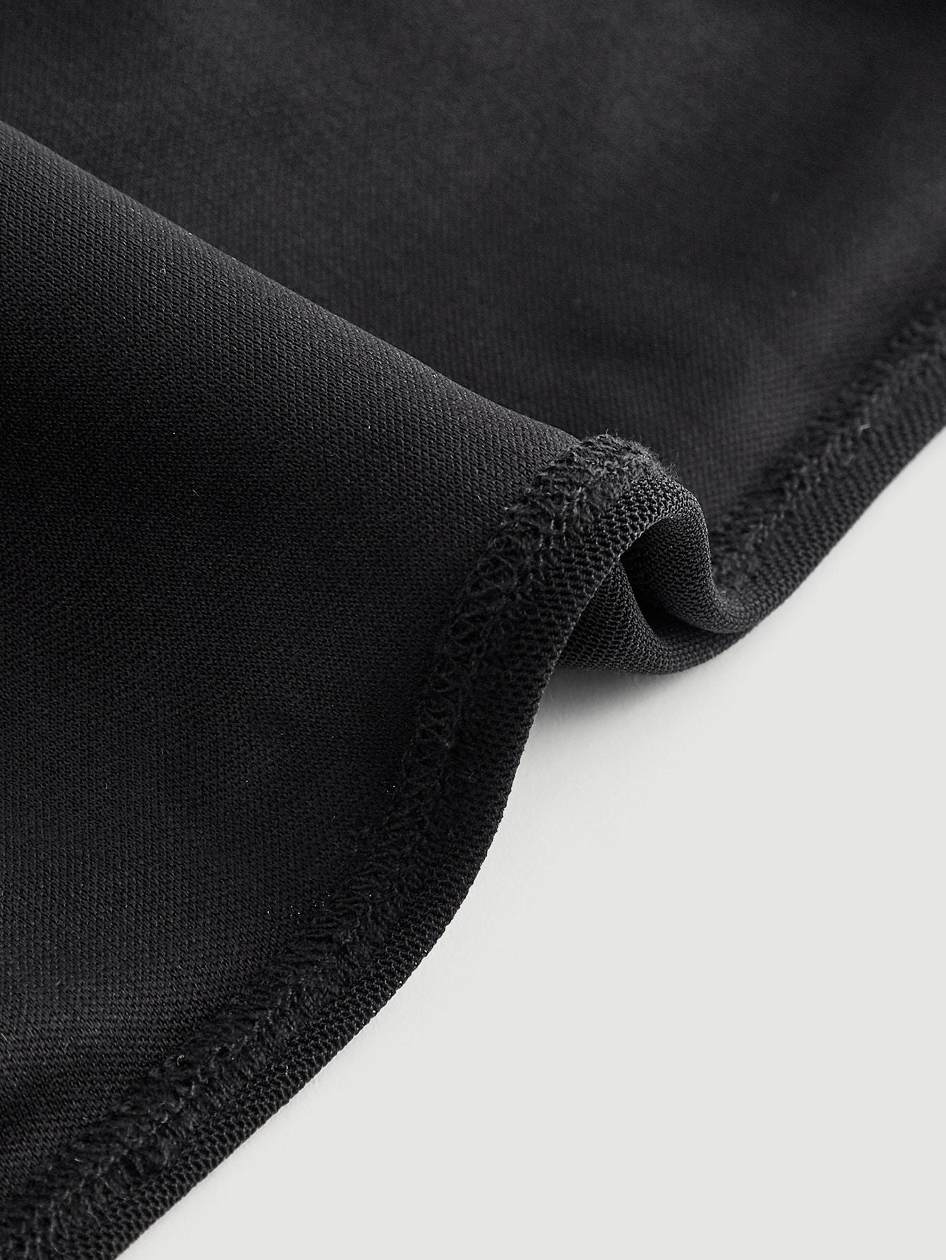 SHEIN CZARNY TOP Z DŁUGIM RĘKAWEM SIATECZKA S06__M