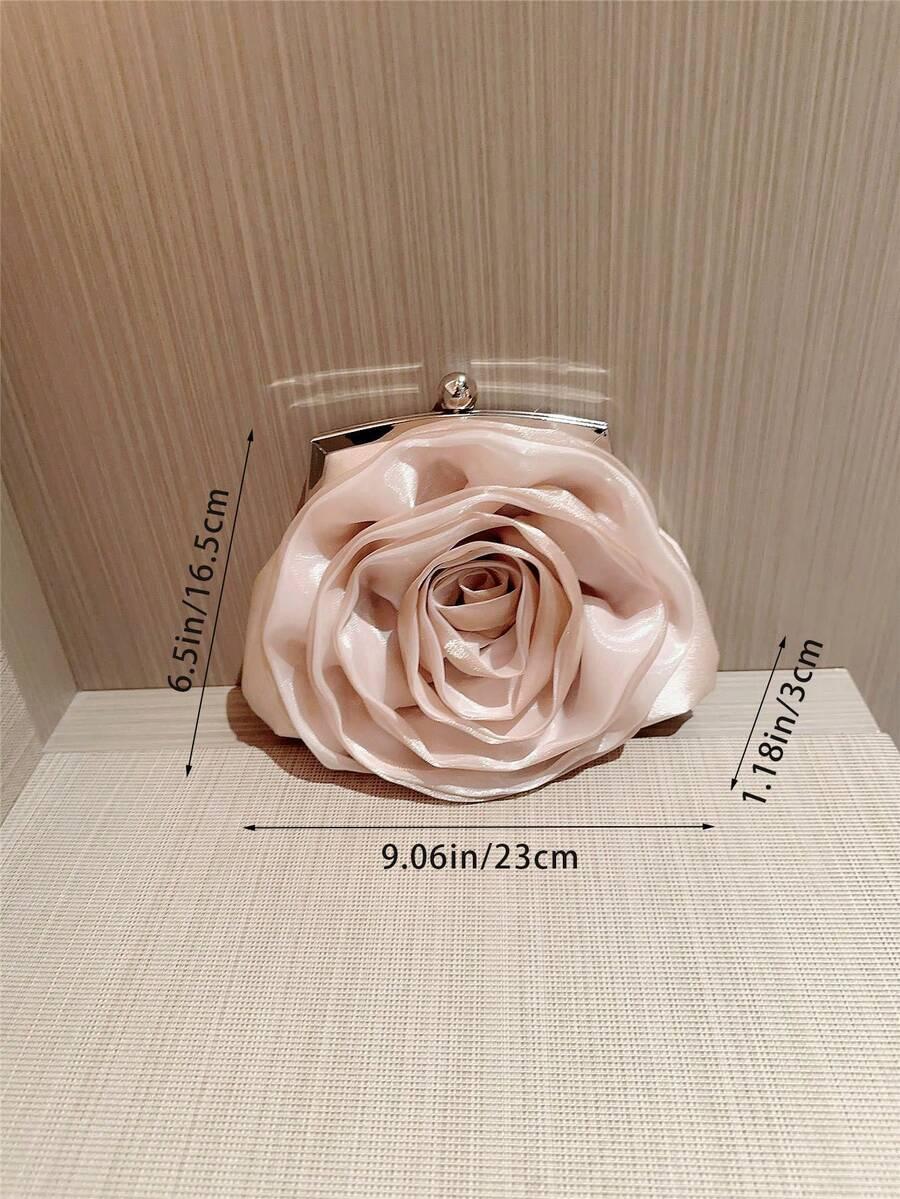 SHEIN BEŻOWA TOREBKA KWIAT S07__23X16,5