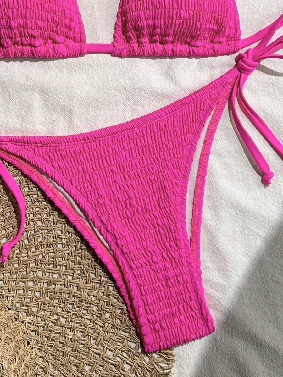 SHEIN RÓŻOWY DWUCZĘŚCIOWY STRÓJ KĄPIELOWY S09__M