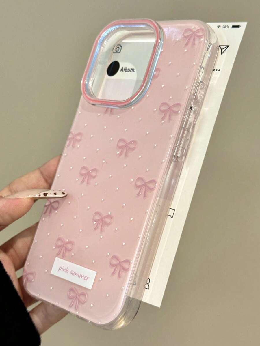 SHEIN RÓŻOWE ETUI NA TELEFON IPHONE 14 PLUS S07
