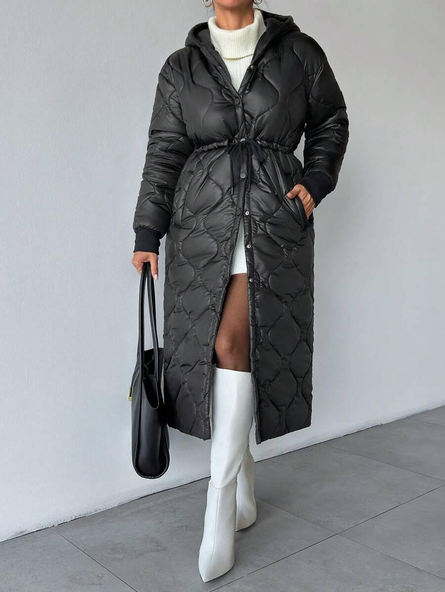 RUECHIC CZARNA PIKOWANA KURTKA W01__L