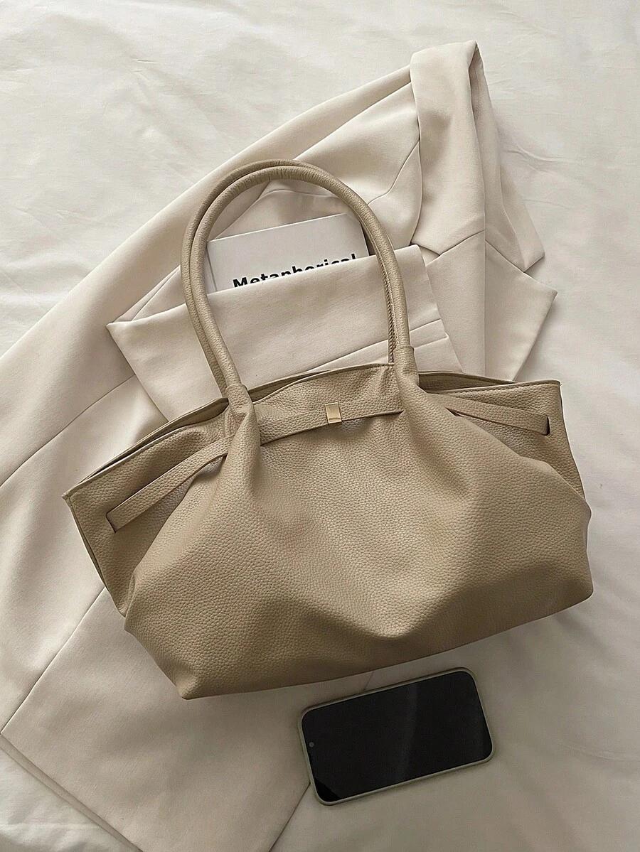 SHEIN BEŻOWA TOREBKA IMITACJA SKÓRY S07__27X20X14CM